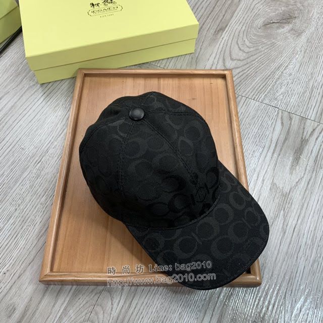 Coach男女同款帽子 蔻馳經典印花棒球帽鴨舌帽  mm1753